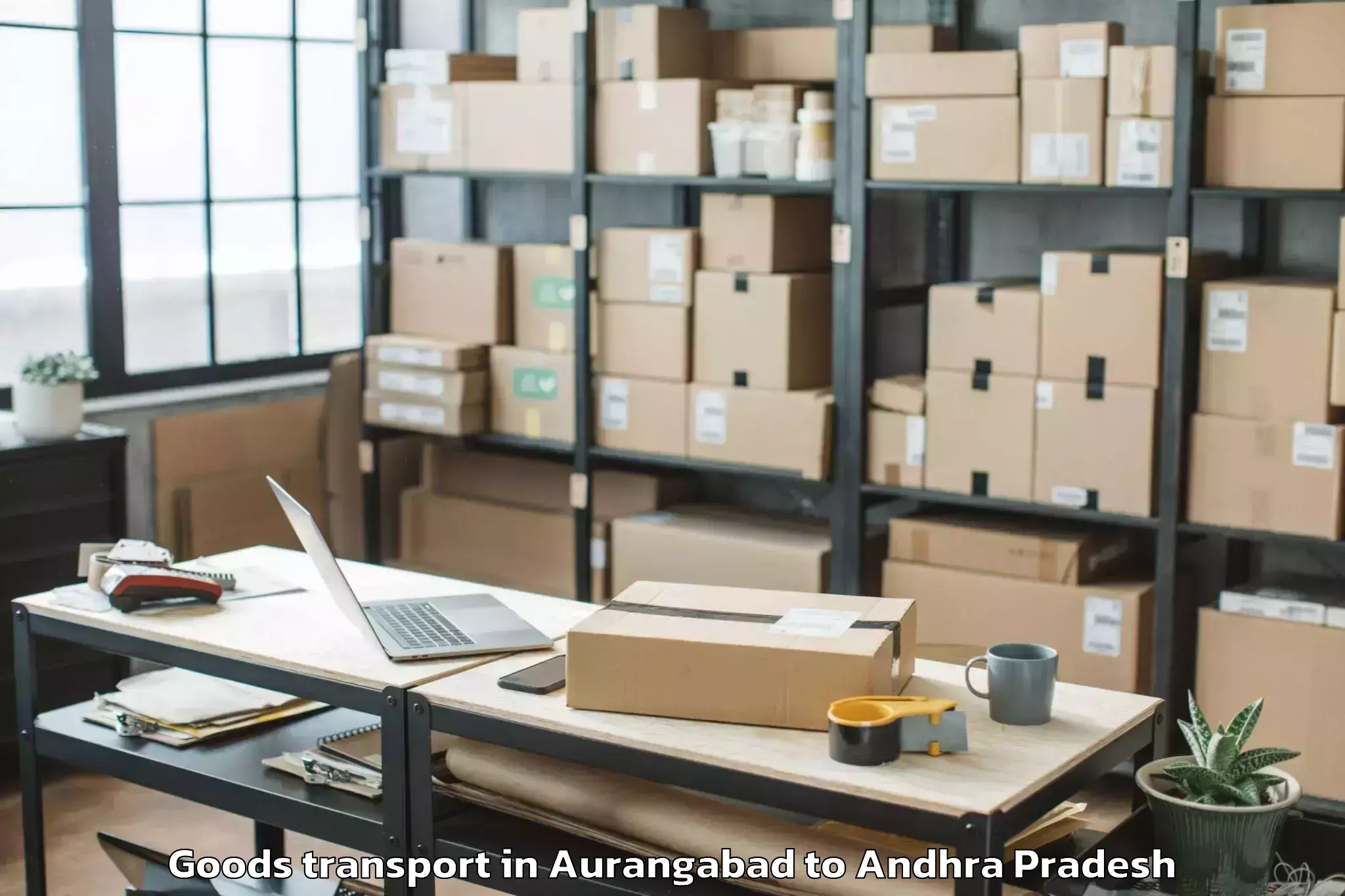 Top Aurangabad to Nuzvid Goods Transport Available